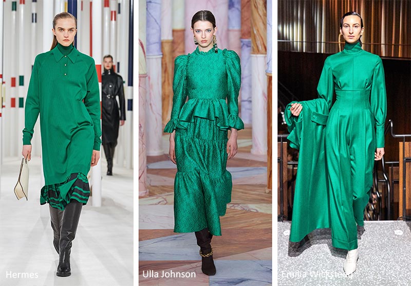 fall winter 2020 2021 color trends ultramarine green Federica Busatti Bei